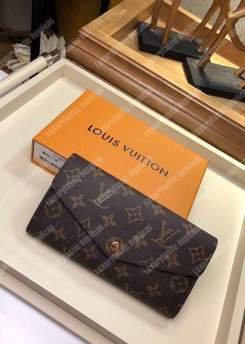 LV Sarah Wallet Monogram Coquelicot