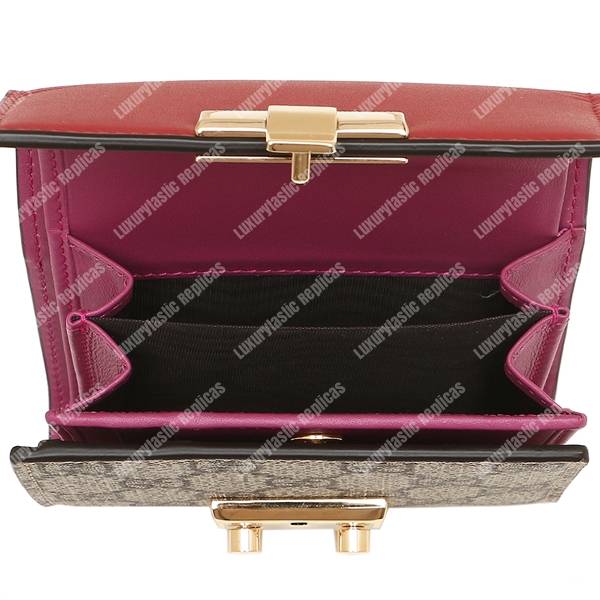 G*u*i gg padlock wallet beige/red