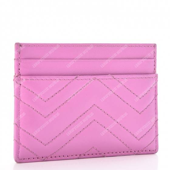 G*u*i gg marmont card case candy pink