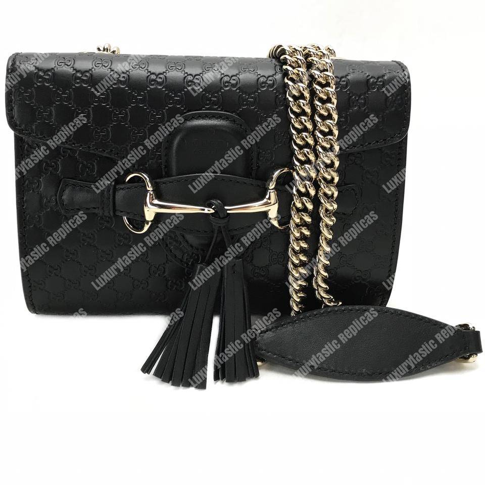 G*u*i emily mini micro G*u*issima bag black
