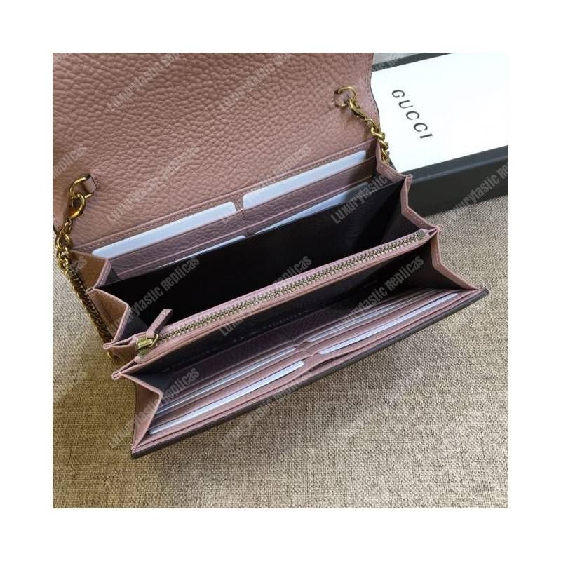 G*u*i gg marmont leather mini chain bag magnolia