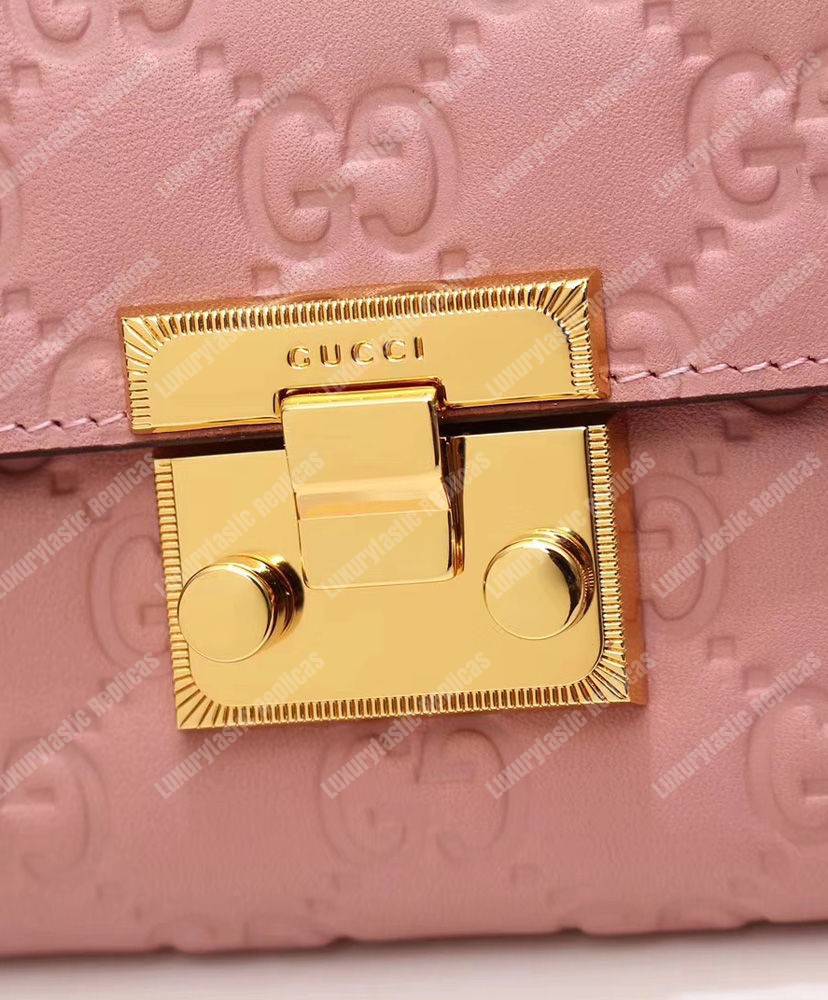 G*u*i gg padlock wallet magnolia