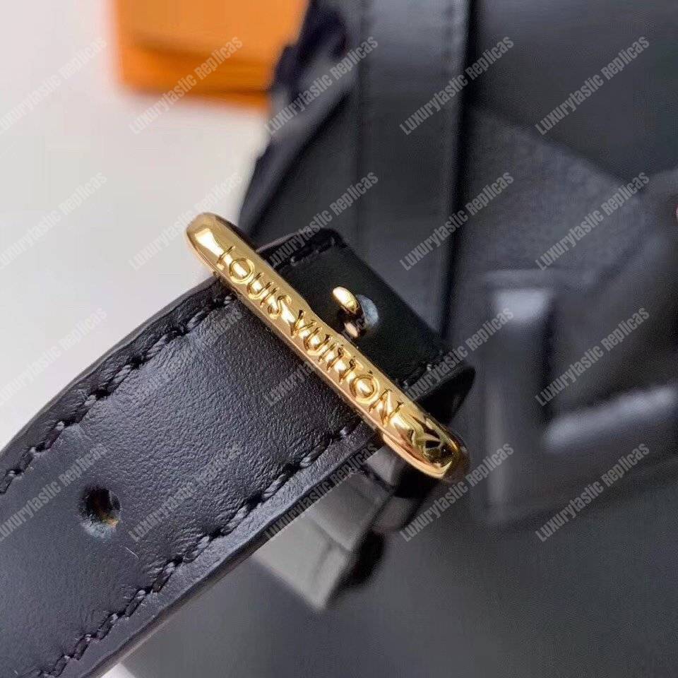 LV On My Side Calf Monogram Nappa Canvas Black