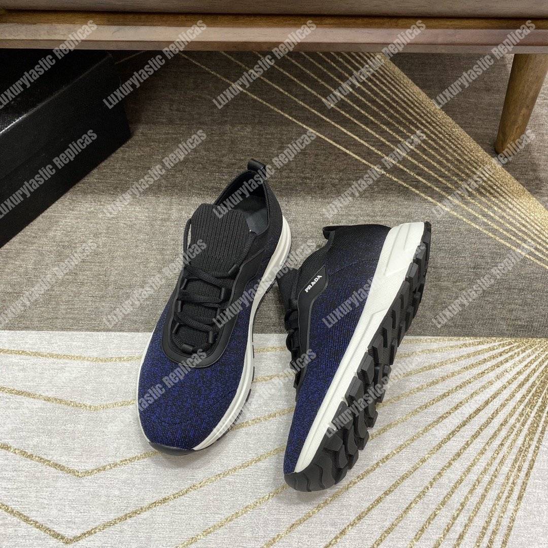Pra*a prax 01 knit fabric sneakers blue