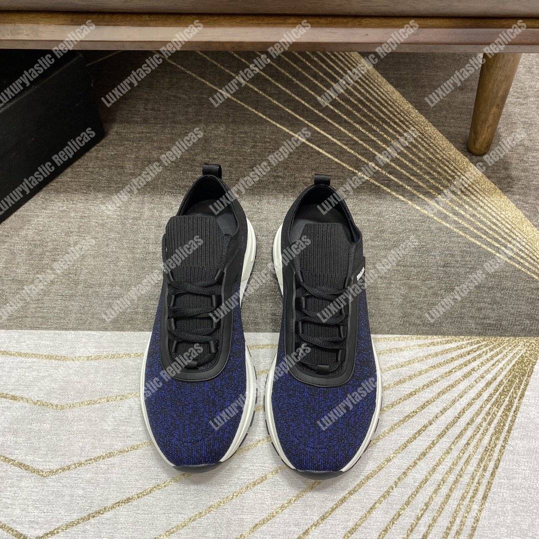 Pra*a prax 01 knit fabric sneakers blue