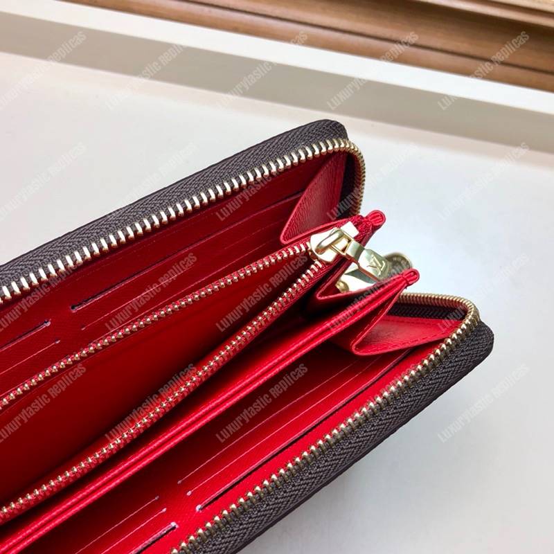 LV Zippy Wallet Monogram Coquelicot