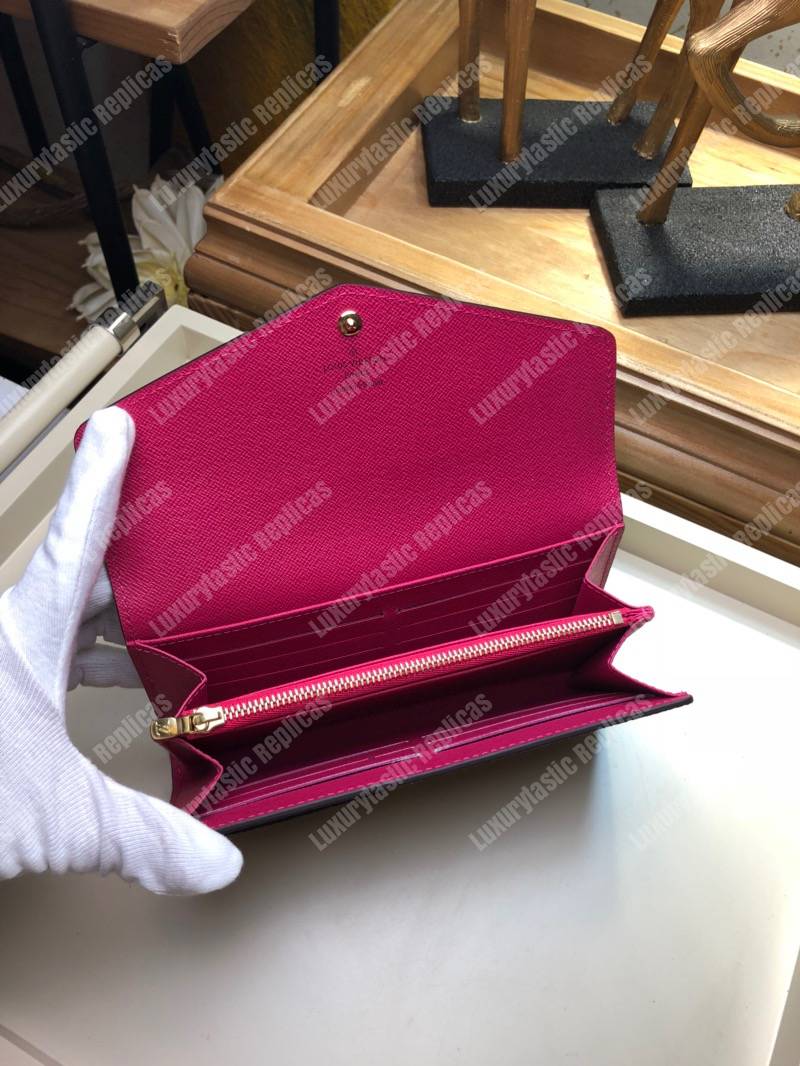 LV Sarah Wallet Monogram Fuchsia