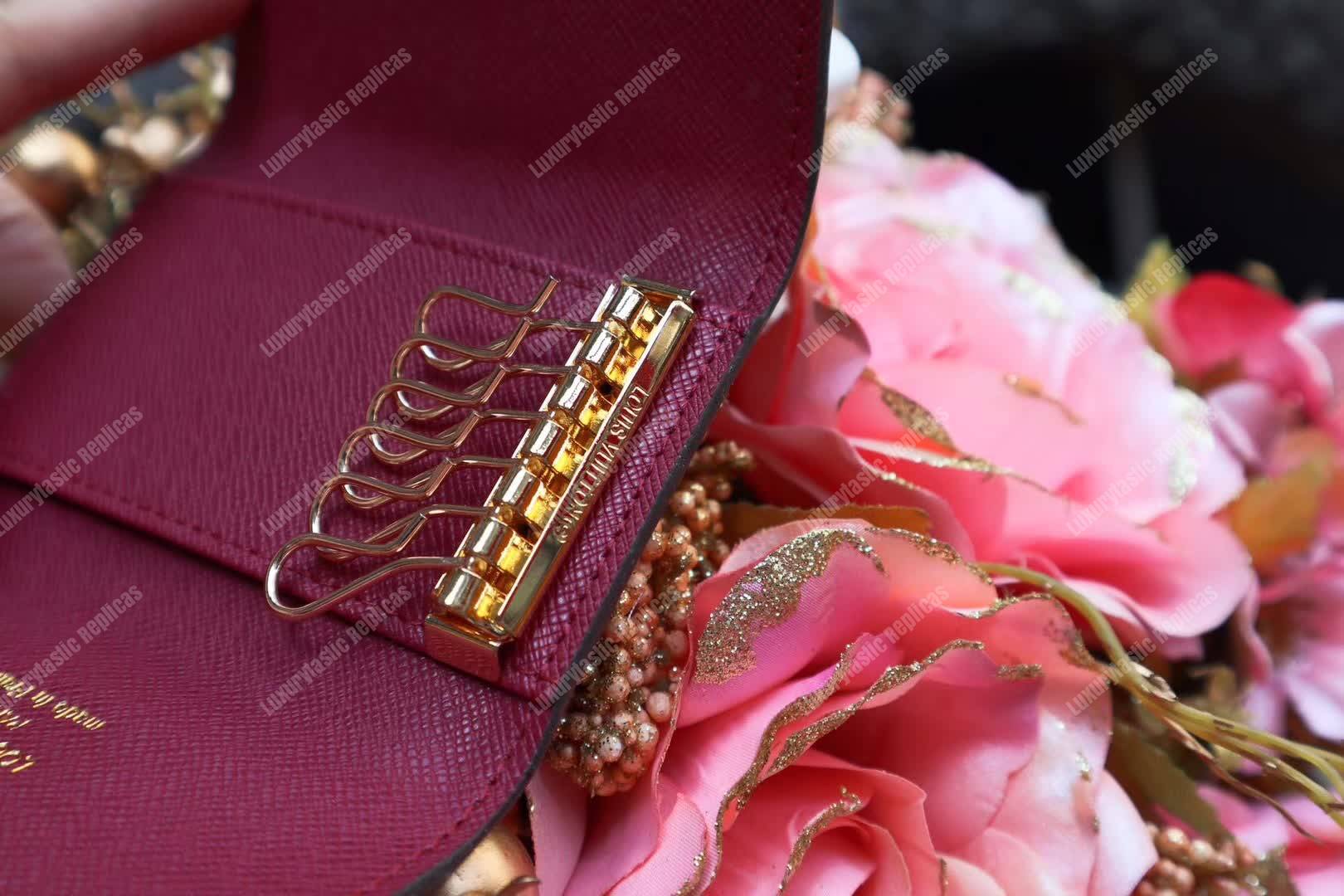 LV 6 Key Holder Monogram Canvas Fuchsia