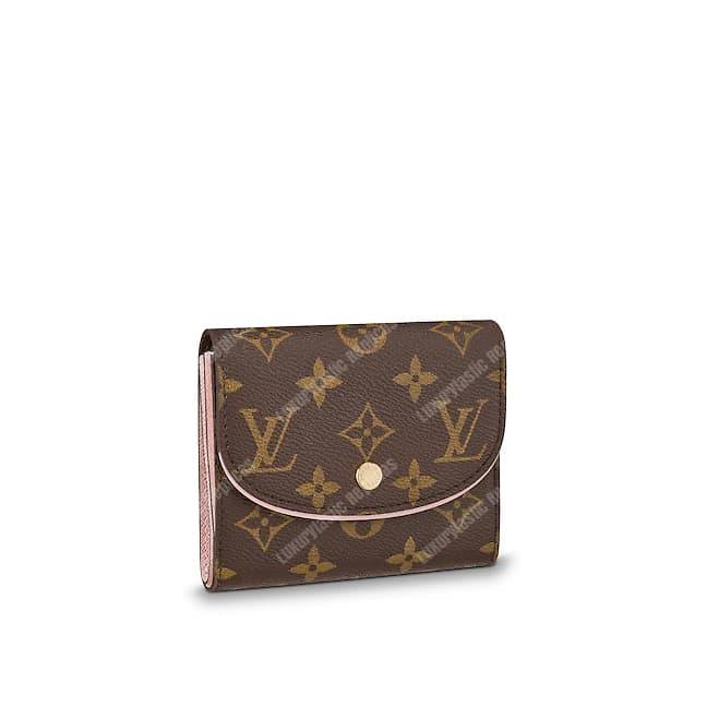 LV Ariane Wallet Monogram Rose Ballerine