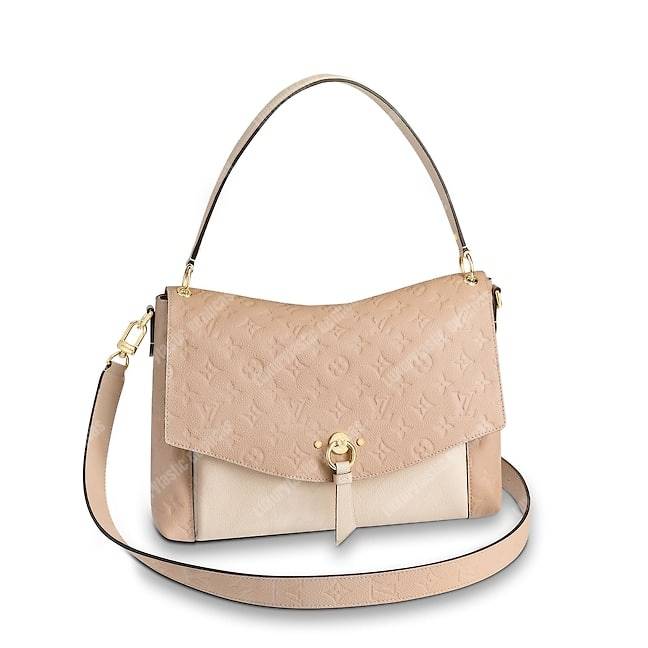 LV Blanche MM Monogram Empreinte Leather Papyrus Creme
