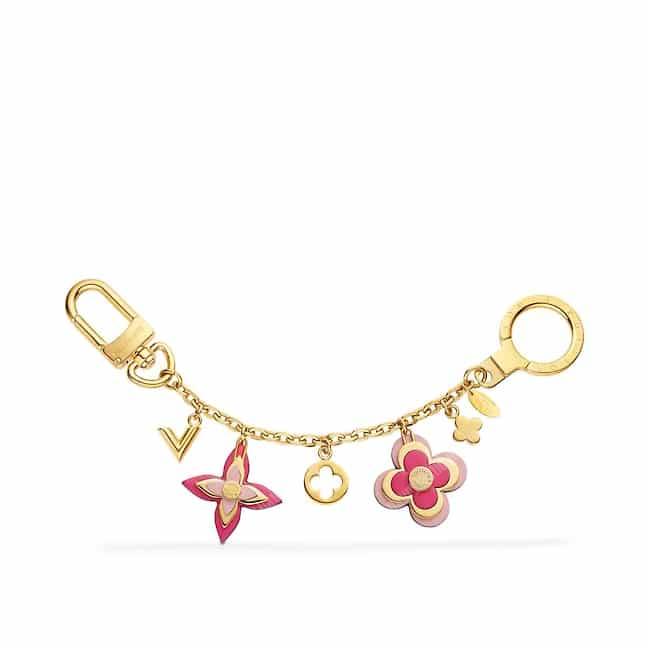 LV Blooming Flowers Chain Bag Charm and Key Holder