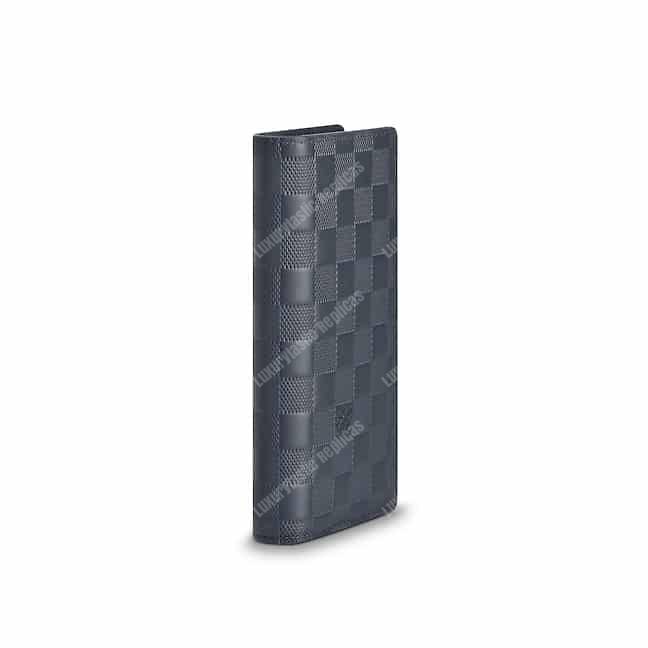 LV Brazza Wallet Vertical Damier Infini Leather Astral