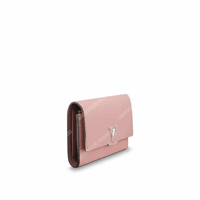 LV Capucines Compact Wallet Magnolia