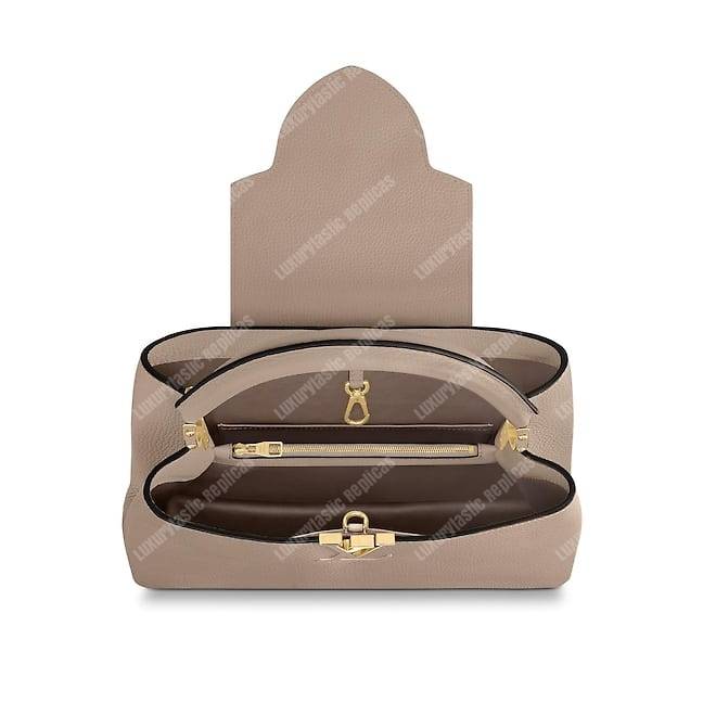 LV Capucines MM Bag Galet