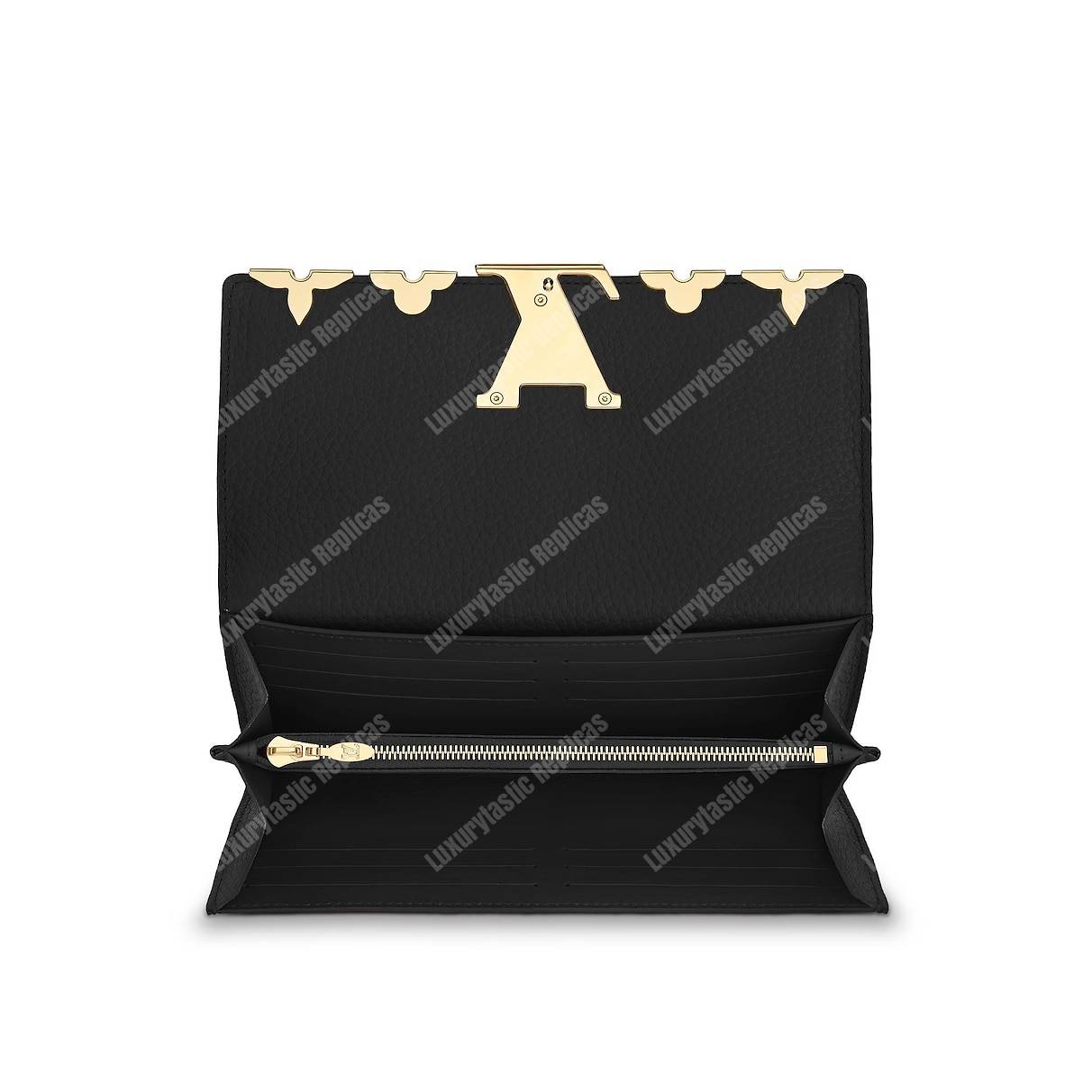LV Capucines Wallet Taurillon Leather