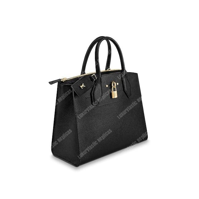 LV City Steamer MM Taurillon Leather
