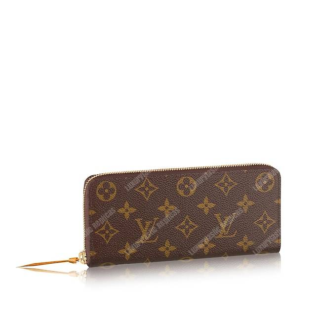 LV Clemence Wallet Monogram Safran