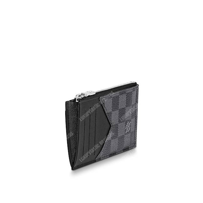 LV Coin Card Holder Damier Graphite Canvas