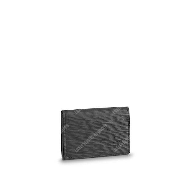 LV Enveloppe Carte De Visite Epi Leather Noir
