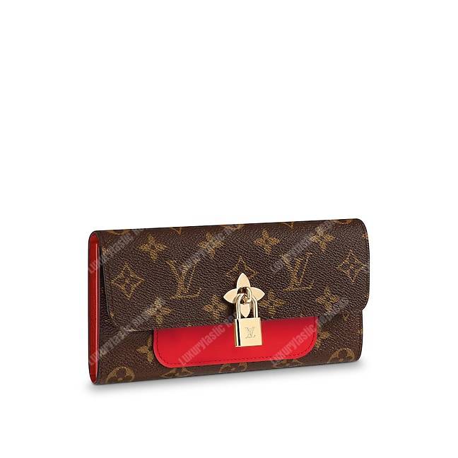 LV Flower Wallet Monogram Coquelicot