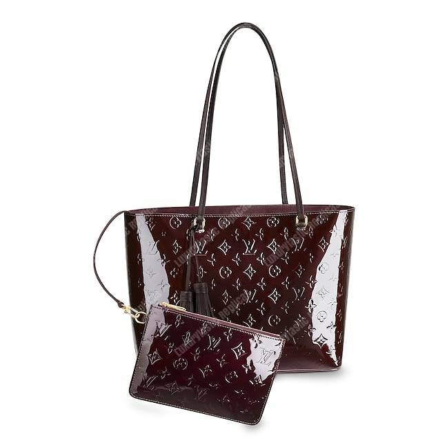 LV Long Beach MM Monogram Vernis Leather