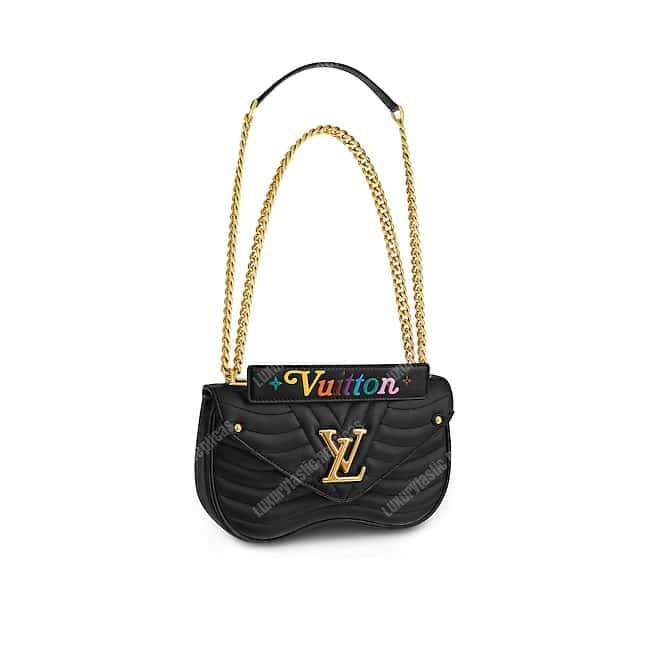 LV New Wave Chain Bag MM Noir