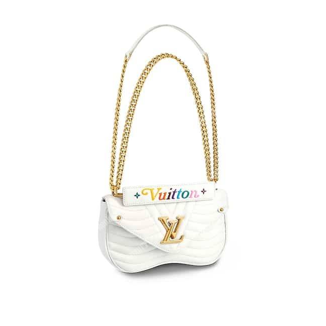 LV New Wave Chain Bag MM White