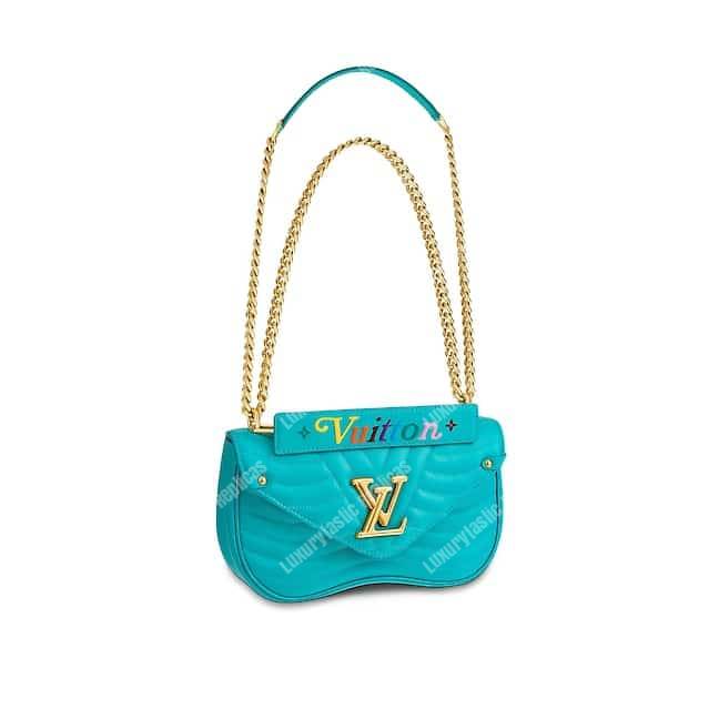 LV New Wave Chain Bag MM Malibu Green