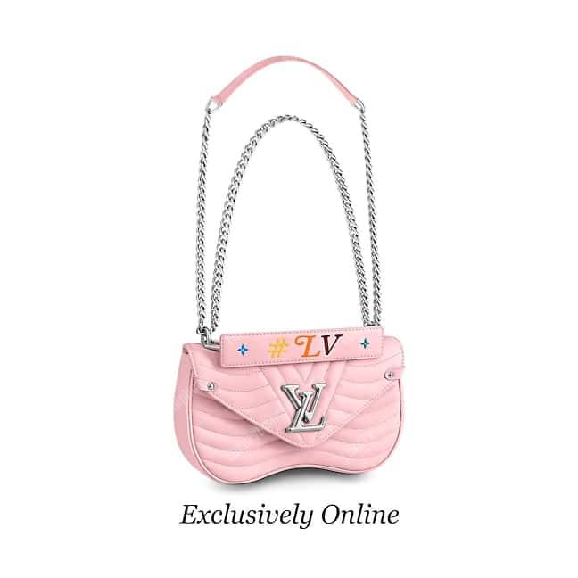LV New Wave Chain Bag MM Pink