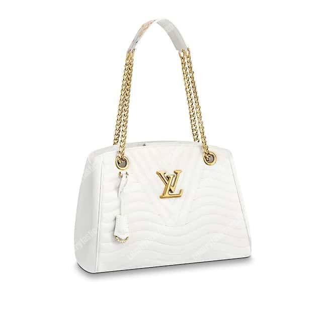 LV New Wave Chain Tote White