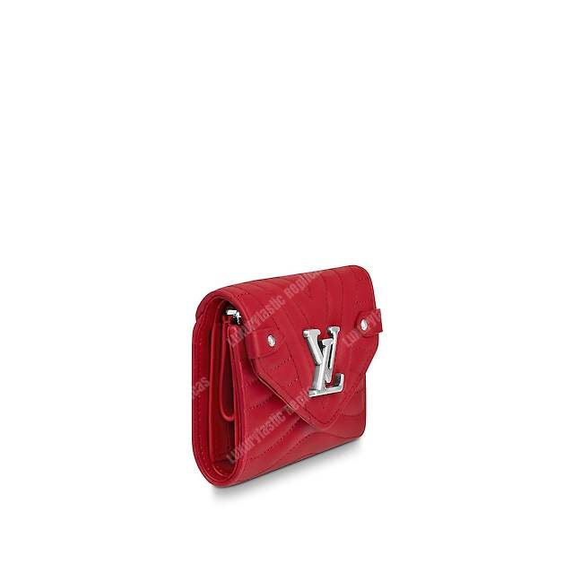 LV New Wave Compact Wallet Red