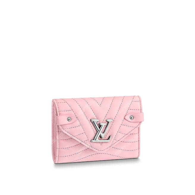 LV New Wave Compact Wallet Smoothie Pink