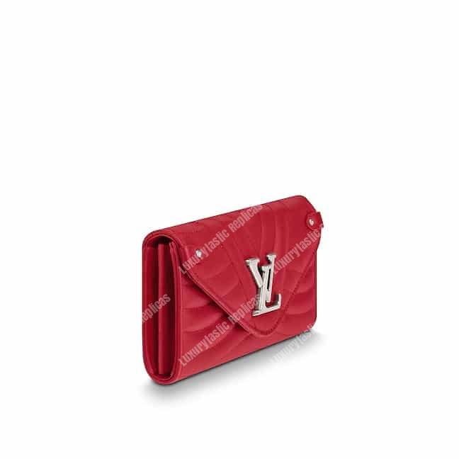 LV New Wave Long Wallet Red