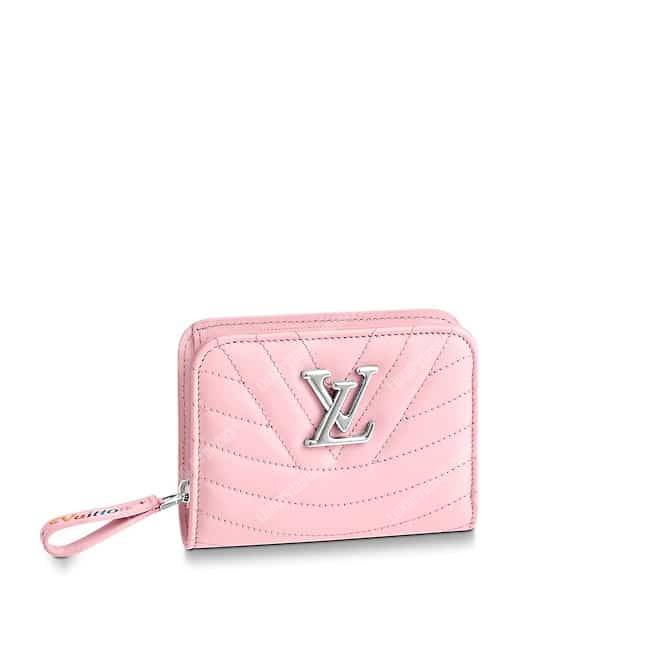 LV New Wave Zipped Compact Wallet Smoothie Pink