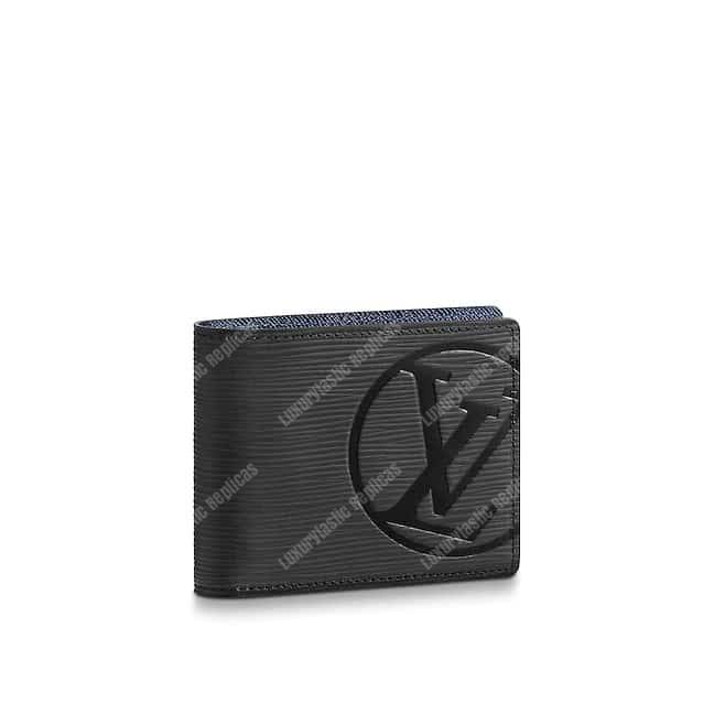 LV Multiple Wallet Epi Leather Noir Initial