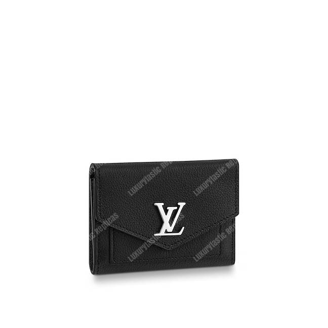 LV MyLockMe Compact Wallet Noir