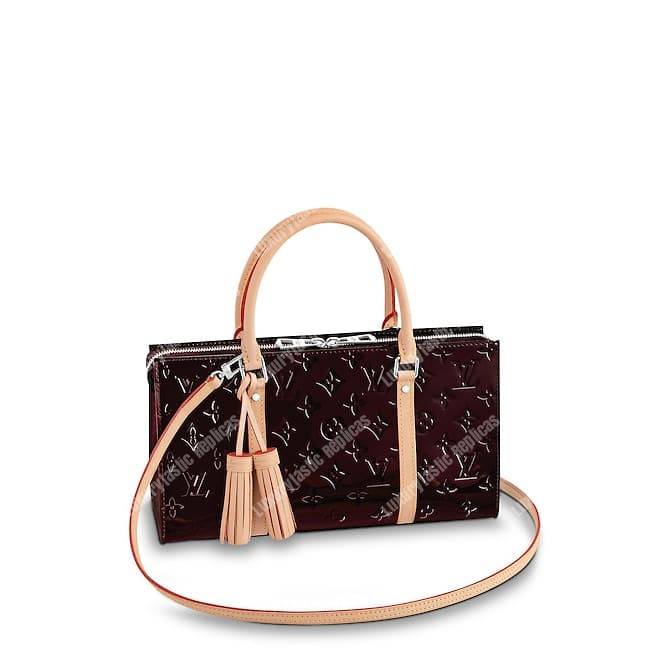 LV Neo Triangle Vernis Leather Amarante
