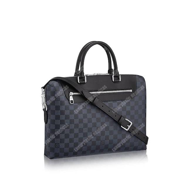 LV Porte-Documents Jour Damier Cobalt Canvas