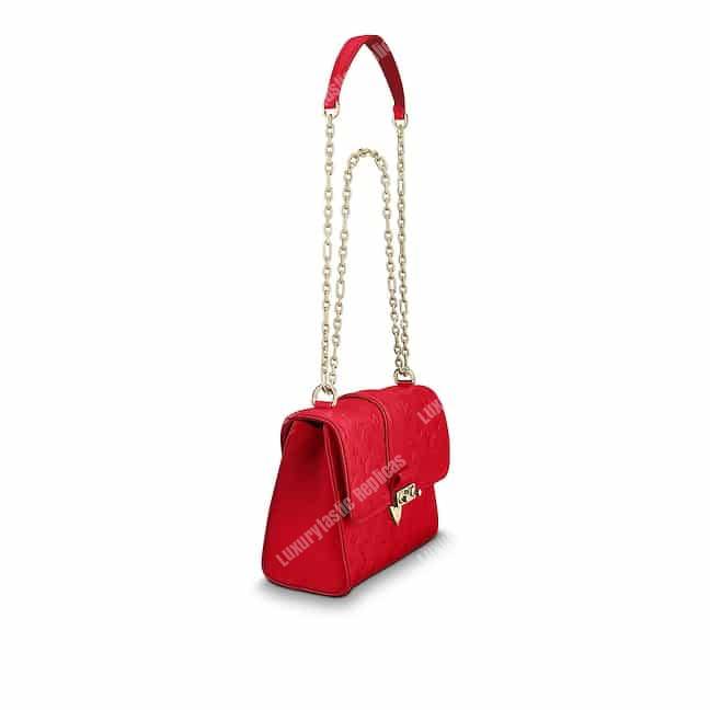 LV Saint Sulpice PM Monogram Empreinte Leather Cerise