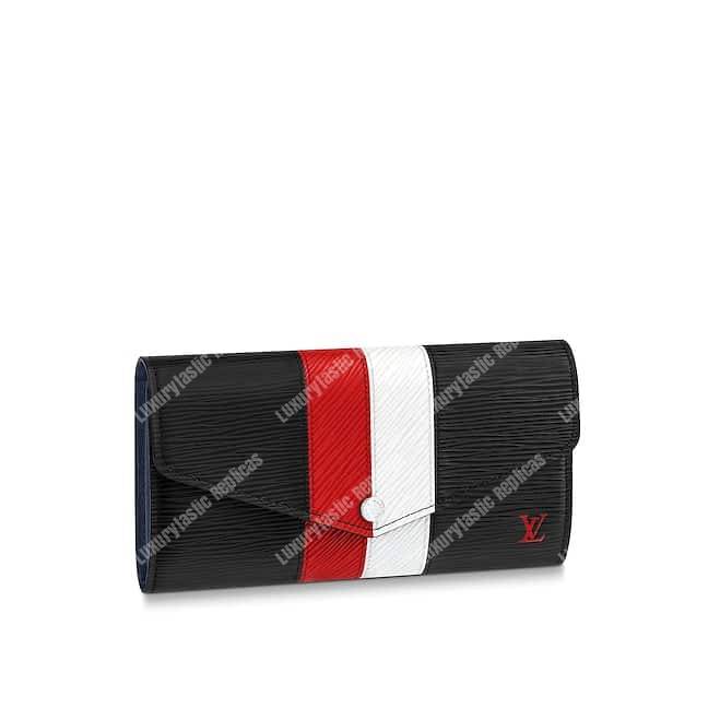 LV Sarah Wallet Epi Leather Noir