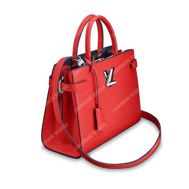 LV Twist Tote Epi Leather Coquelicot