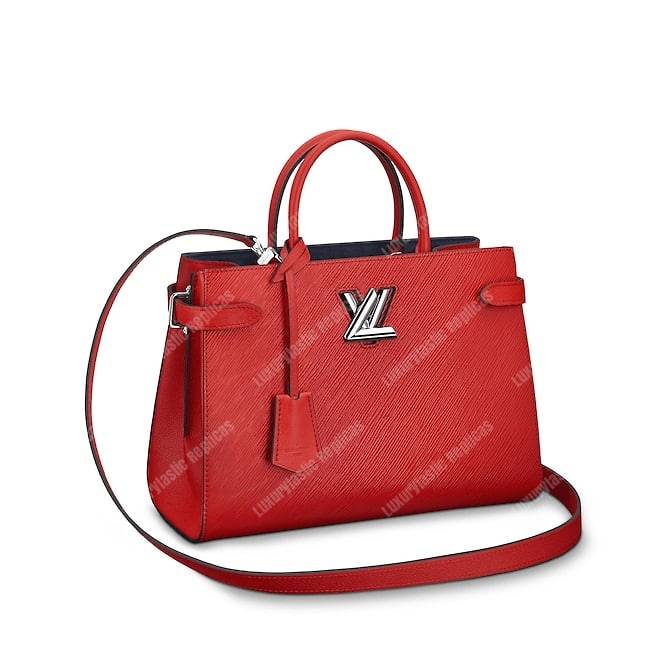 LV Twist Tote Epi Leather Coquelicot