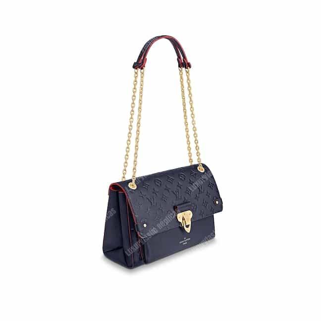 LV Vavin MM Monogram Empreinte Leather Marine Rouge