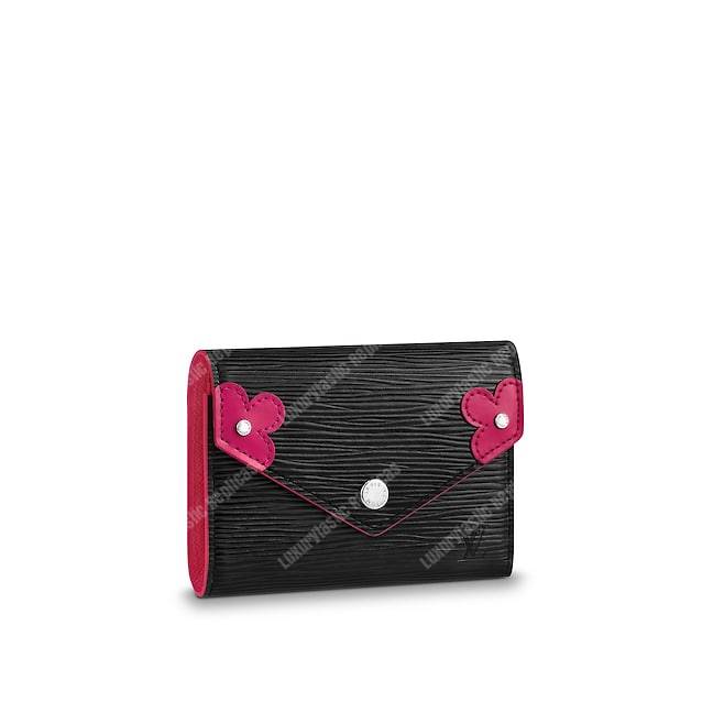 LV Victorine Wallet Epi Leather Black