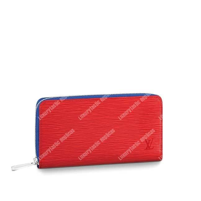 LV Zippy Wallet Epi Leather Coquelicot