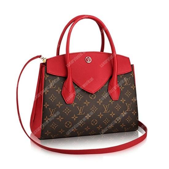 LV Florine Tote Bag Monogram Canvas Red