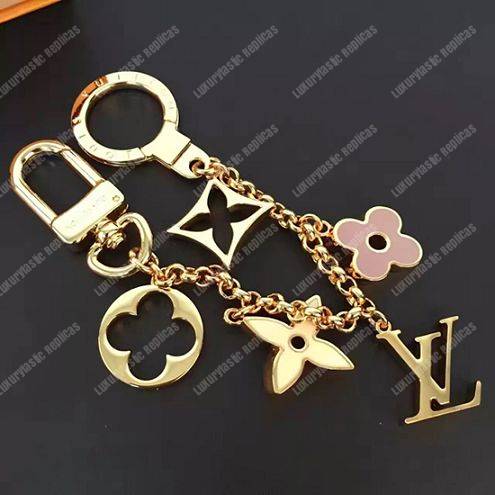 LV Fleur de Monogram Bag Charm Chain