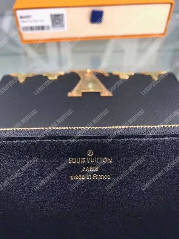 LV Capucines Wallet Taurillon Leather