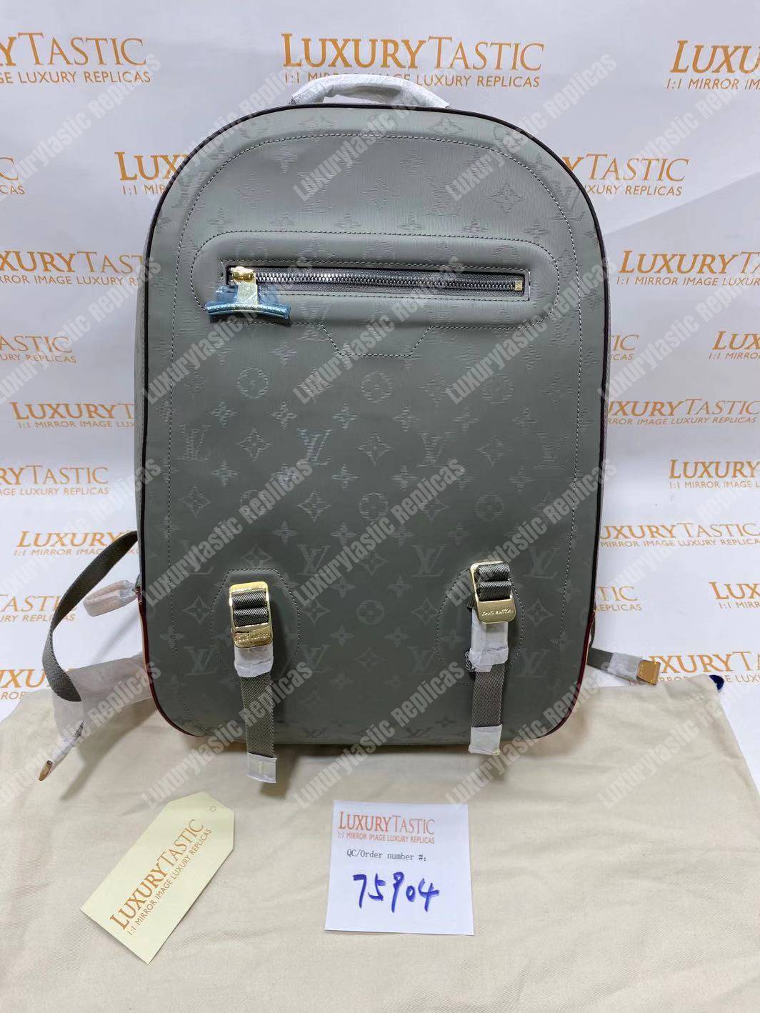 LV Backpack GM Monogram Titanium