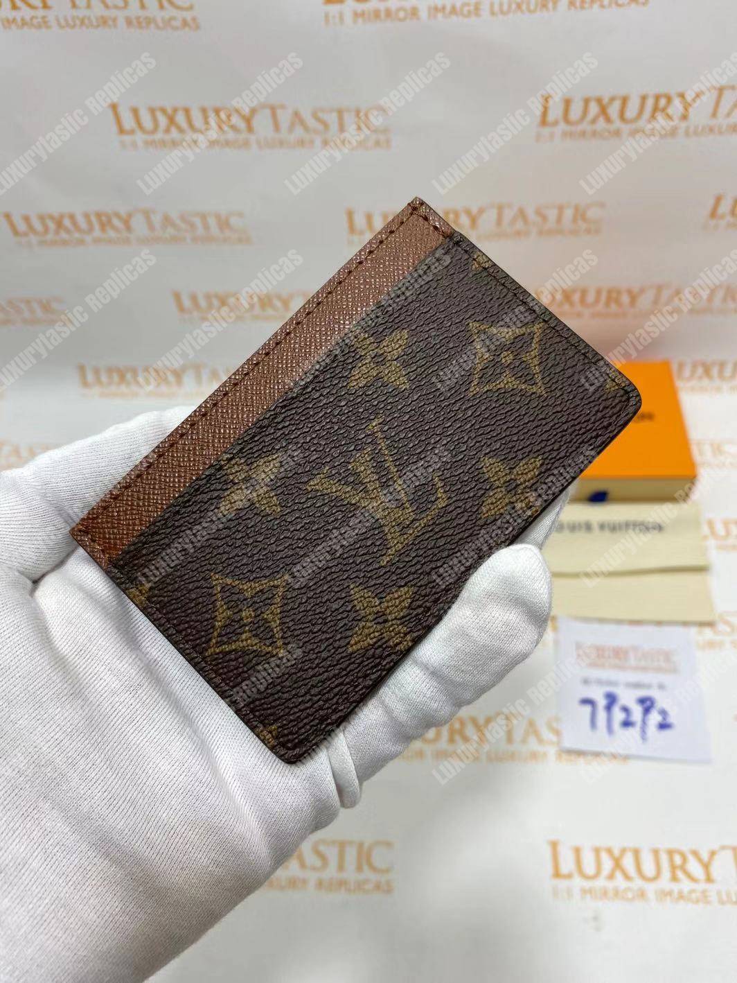 LV Card Holder Monogram Canvas Armagnac